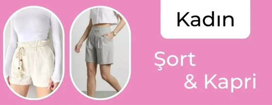 Kadın Şort Kapri