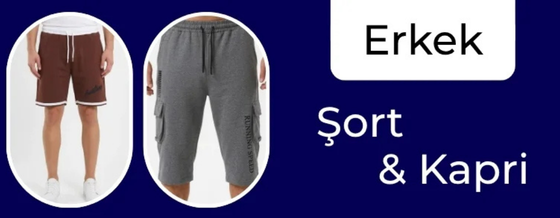 Erkek Şort Kapri